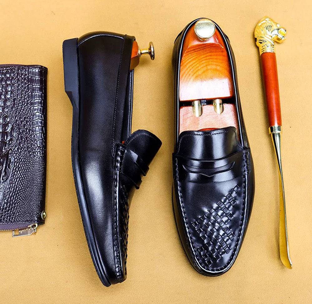 Men's Rossie Viren leather driving shoes and casual loafers, shown in a stylish design for comfortable everyday wear.
