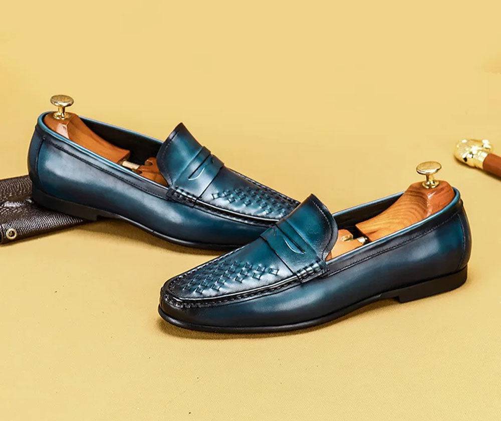 Men's Rossie Viren driving leather shoes and casual loafers, showcasing sleek design and comfortable fit for everyday wear.