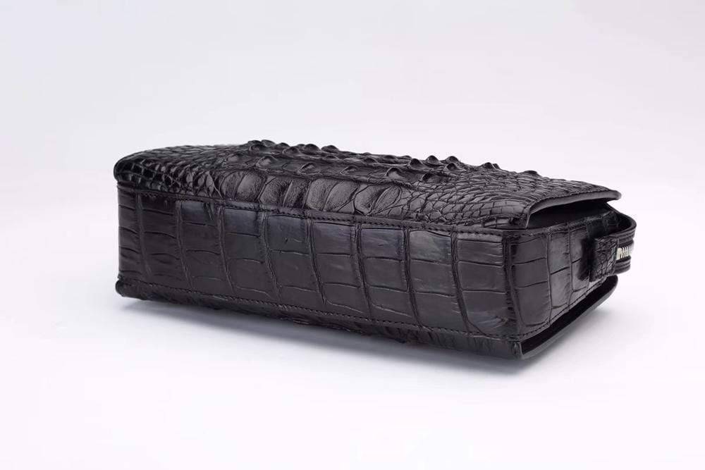 Mens Classic Genuine Crocodile Leather With Password Code Lock