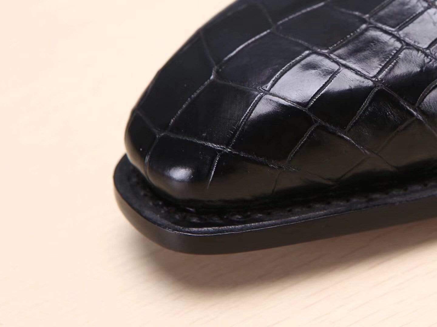Preorder Crocodile Shoes Mens Shoes Crocodile  Leather Monk Double Strap Dress Shoes,Goodyear Sole