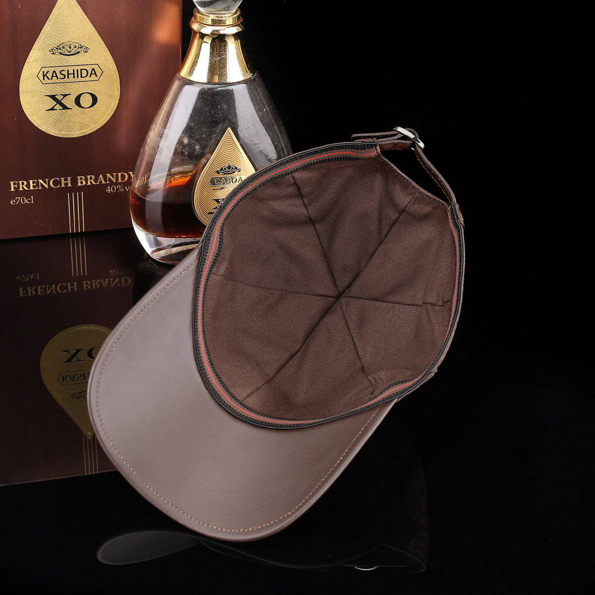 Nile Nubuck Crocodile Skin Leather Baseball Cap