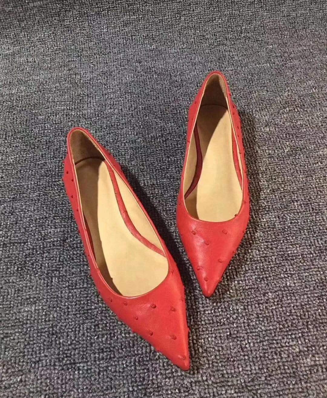 Rossie Viren women's crocodile and ostrich leather pumps with high heels, stylish and elegant footwear for women.