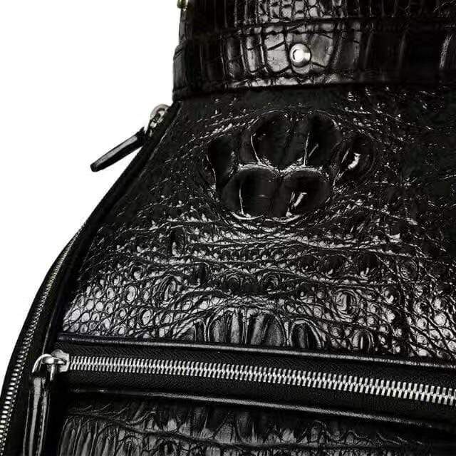 Pre-order Crocodile Leather Golf Sets by Rossie Viren, including golf cart bags and stand bags with luxurious crocodile leather details.