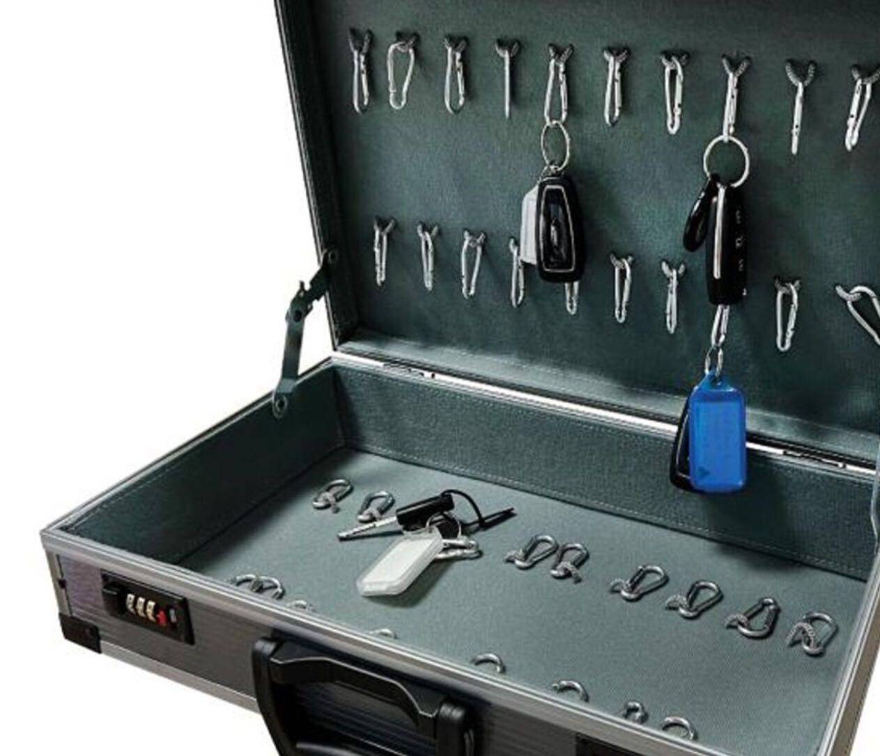 Preorder Men's Crocodile Leather Business Professional Attache Case Dark Green