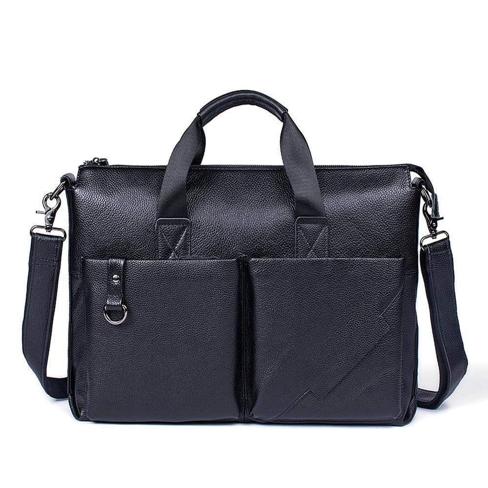 Rossie Viren large tote satchel bag for men, stylish folio briefcase with sturdy leather design and spacious interior.