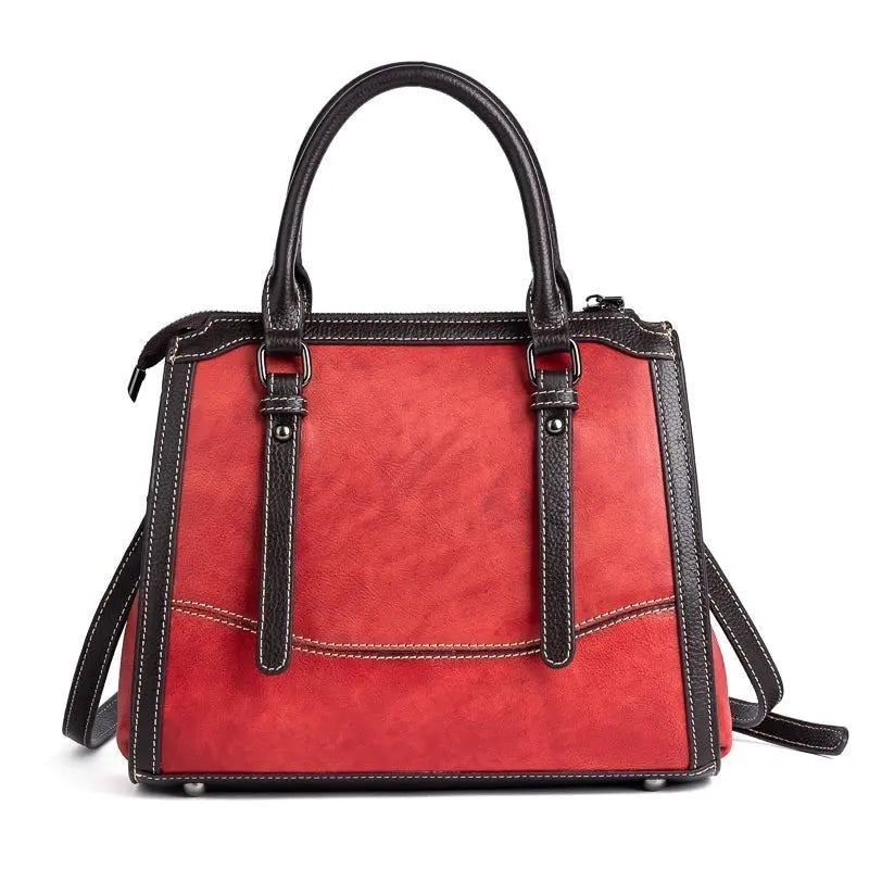 Rossie Viren women's leather top handle shoulder and crossbody handbag with sleek design and versatile strap for everyday use.
