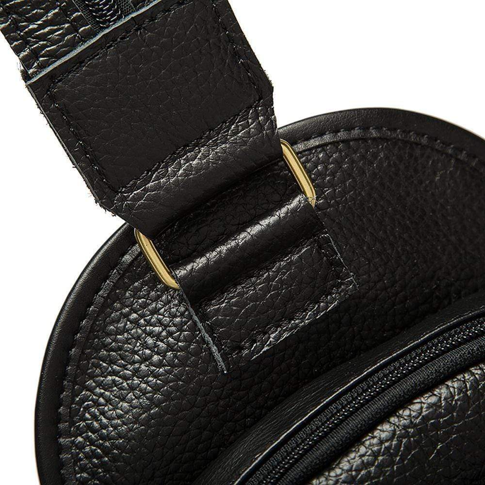 Rossie Viren men's genuine leather chest bag with crossbody strap, business-style handbag for men.