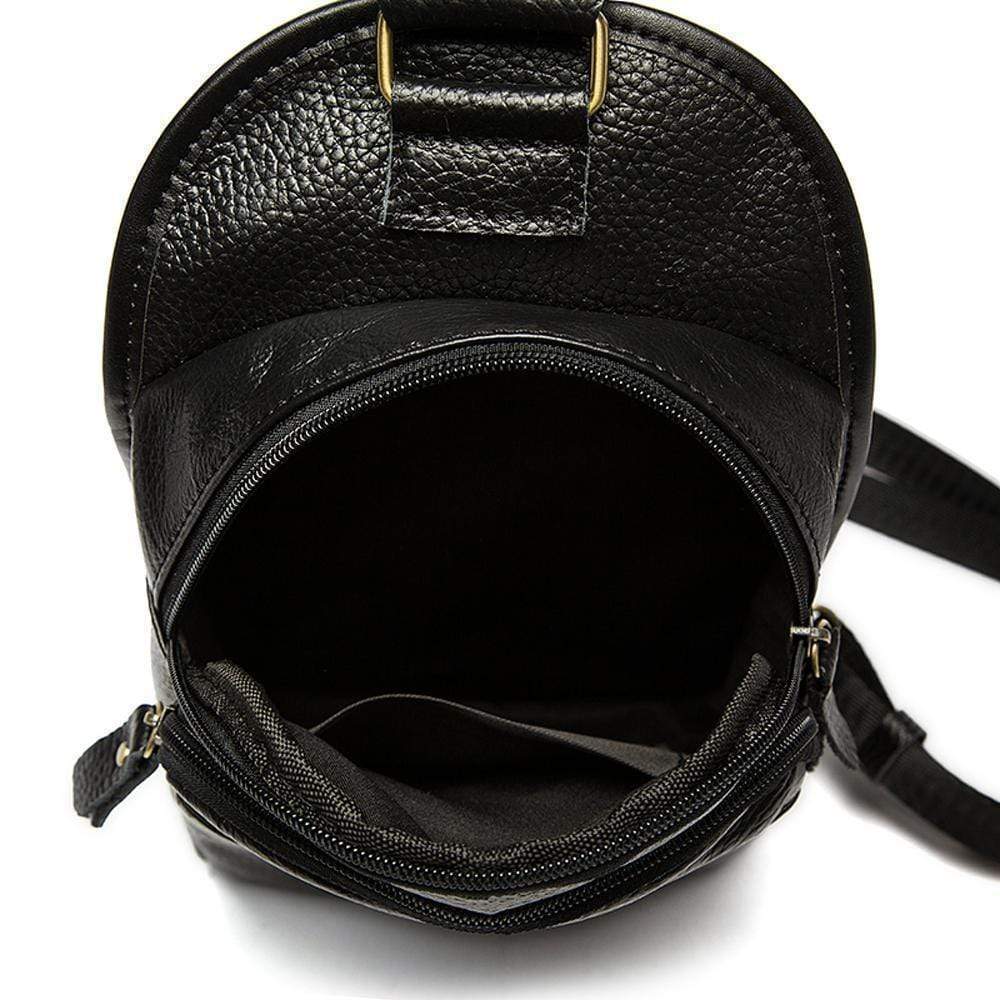 Rossie Viren men's genuine leather chest bag with crossbody strap, stylish business handbag for men.