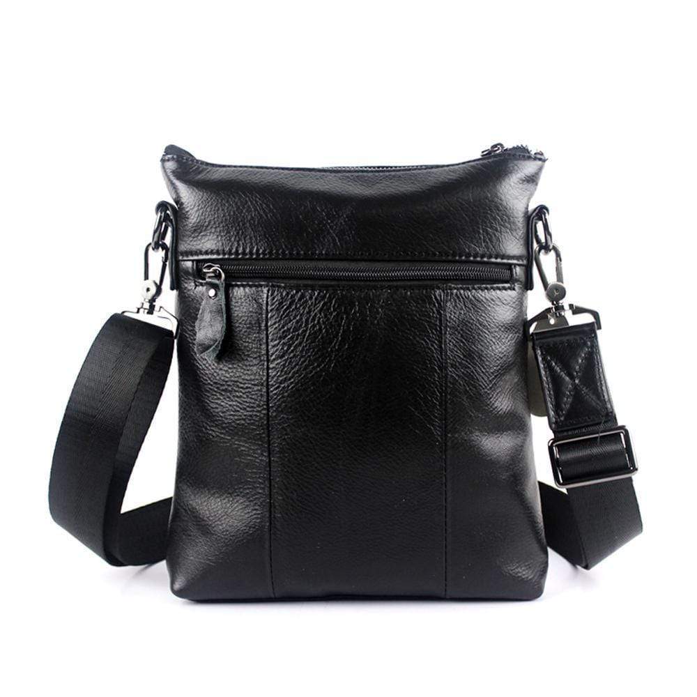Rossie Viren Men's Vintage Cowhide Leather Voyager Small Messenger Bag
