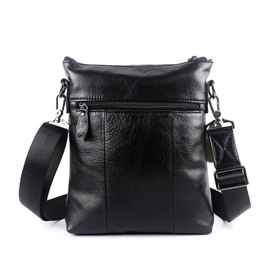 Rossie Viren Men's Vintage Cowhide Leather Voyager Small Messenger Bag