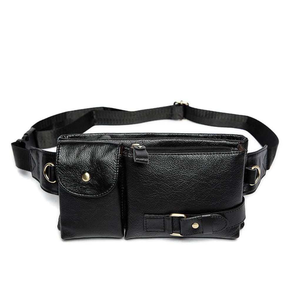 Rossie Viren  Mens Leather Waist Bag Pack  Outdoors Belt  Bags