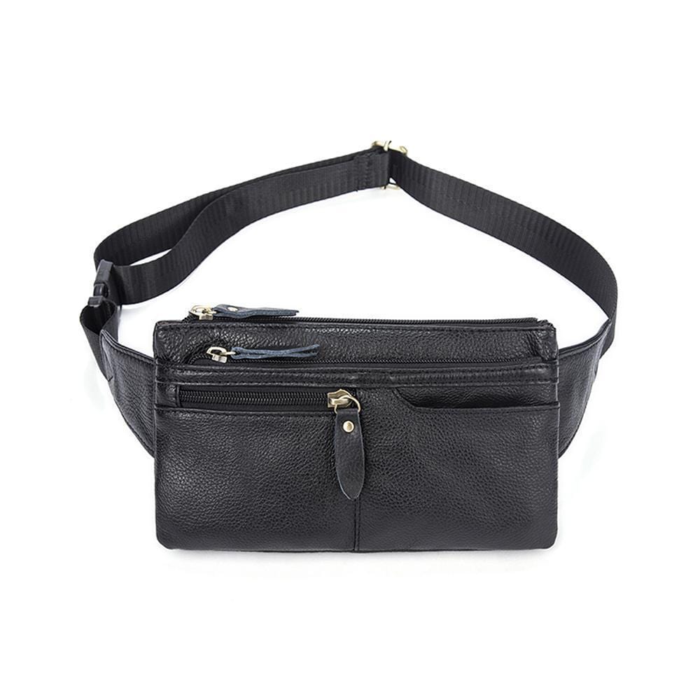 Rossie Viren vintage calfskin leather waist bag, fanny pack, belt bag with stylish design and durable craftsmanship.