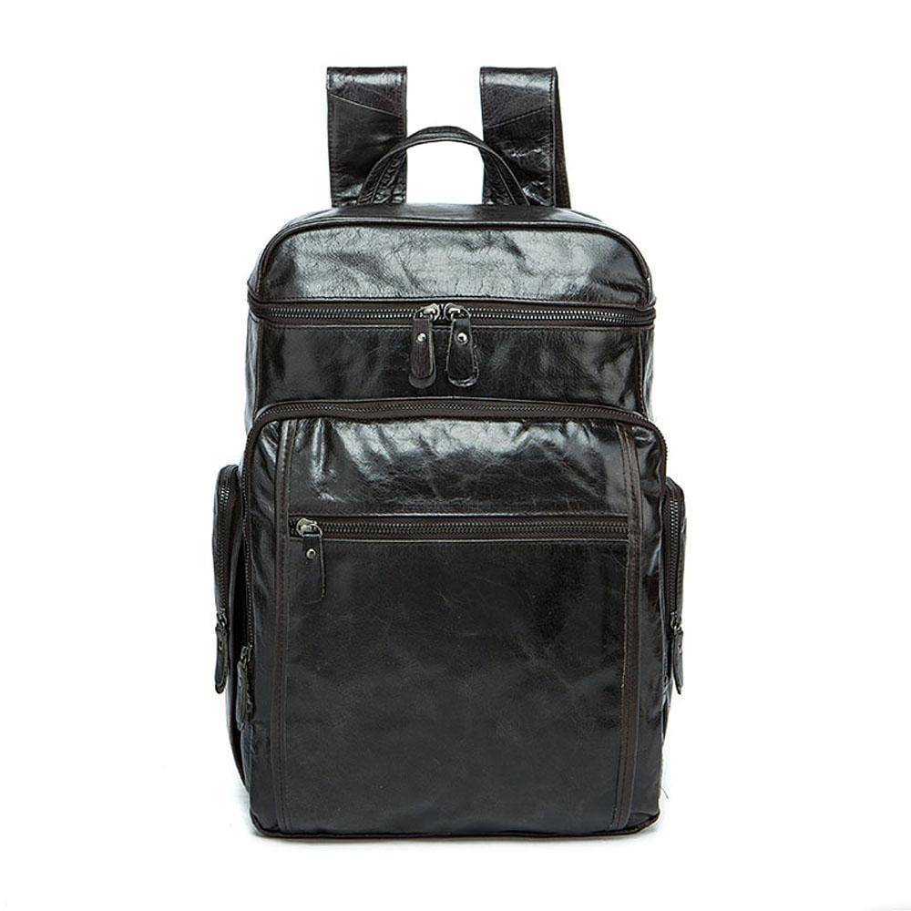 Rossie Viren  Vintage Leather Large Volume  Backpack,Rucksack,Knapsack For Men