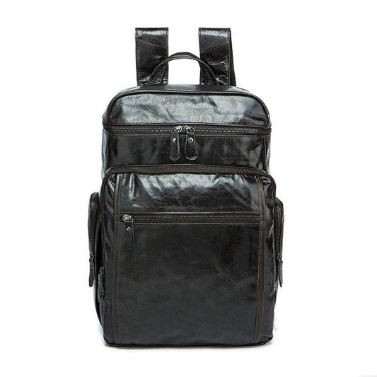 Rossie Viren  Vintage Leather Large Volume  Backpack,Rucksack,Knapsack For Men