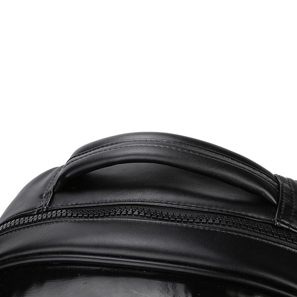 Rossie Viren 3D cow head waterproof backpack, unisex computer laptop bag with studded design and spacious interior.