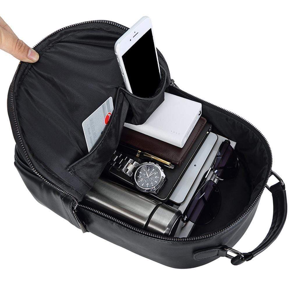 Rossie Viren 3D Halloween backpack with studded skull and rose design, featuring adjustable straps and spacious interior for travel.