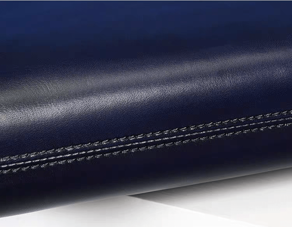15-inch vintage leather laptop briefcase handbag by Rossie Viren, featuring a classic design with sturdy handles and spacious interior.