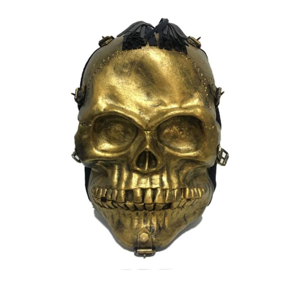 Small unisex Kreepsville 3D skull backpack handbag with detailed skull design by Rossie Viren.