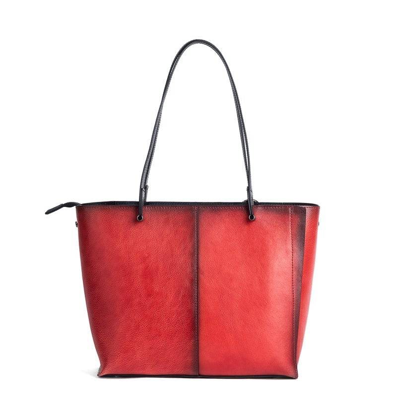 Rossie Viren Women's Vintage Leather Large Tote Shopper Bag