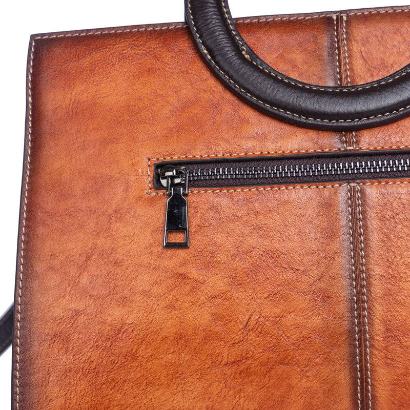 Rossie Viren women's crossbody small tote bag with leather circular handle, stylish handbag for everyday use.