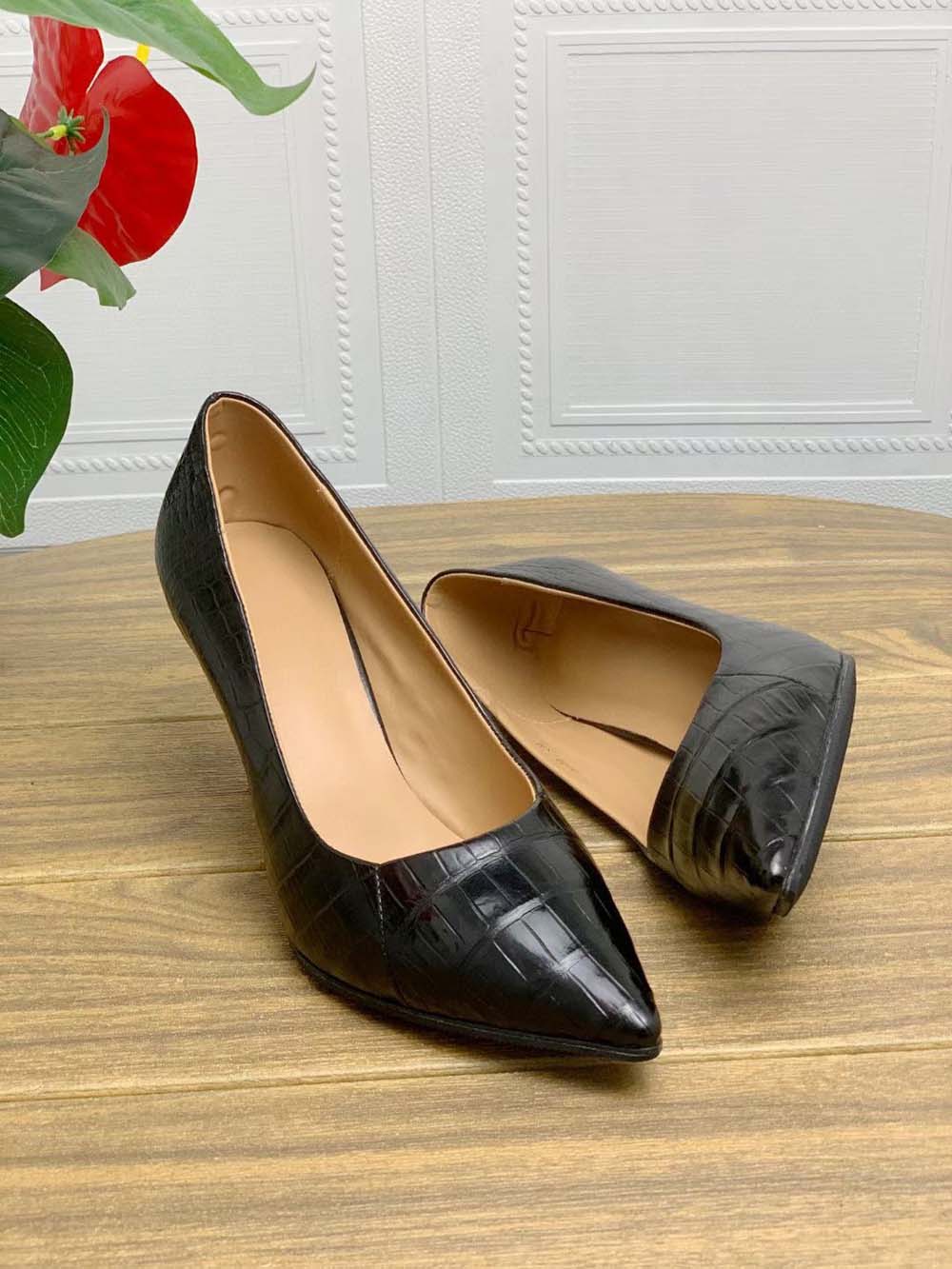 Crocodile Shoes Women's Crocodile Leather  Low Heel Dress Shoes