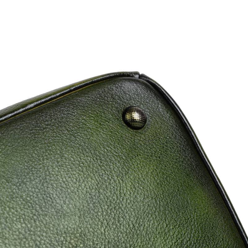 Rossie Viren women's vintage leather backpack handle shoulder bag with adjustable straps and classic design.