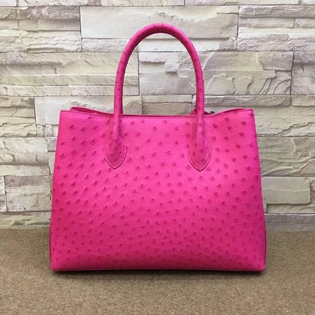 Women's Ostrich Leather Tote bags 35cm