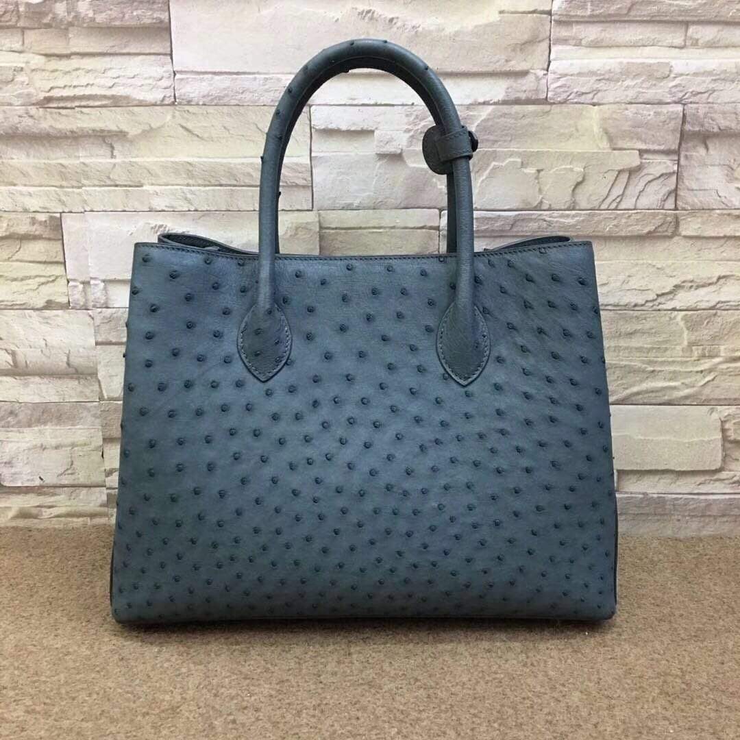 Women's Ostrich Leather Tote bags 35cm