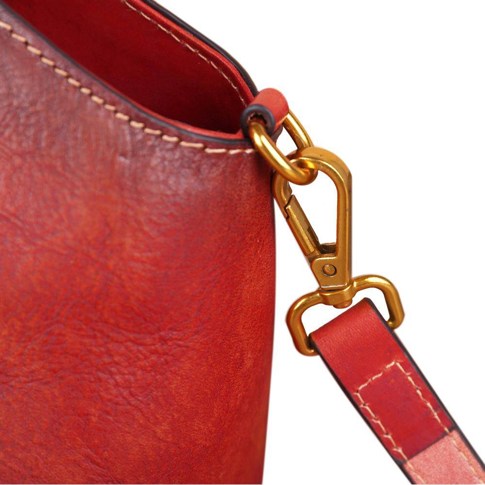 Rossie Viren Women's Women Vintage Leather Handbag Shoulder Purse Satchel Tote Crossbody Bag