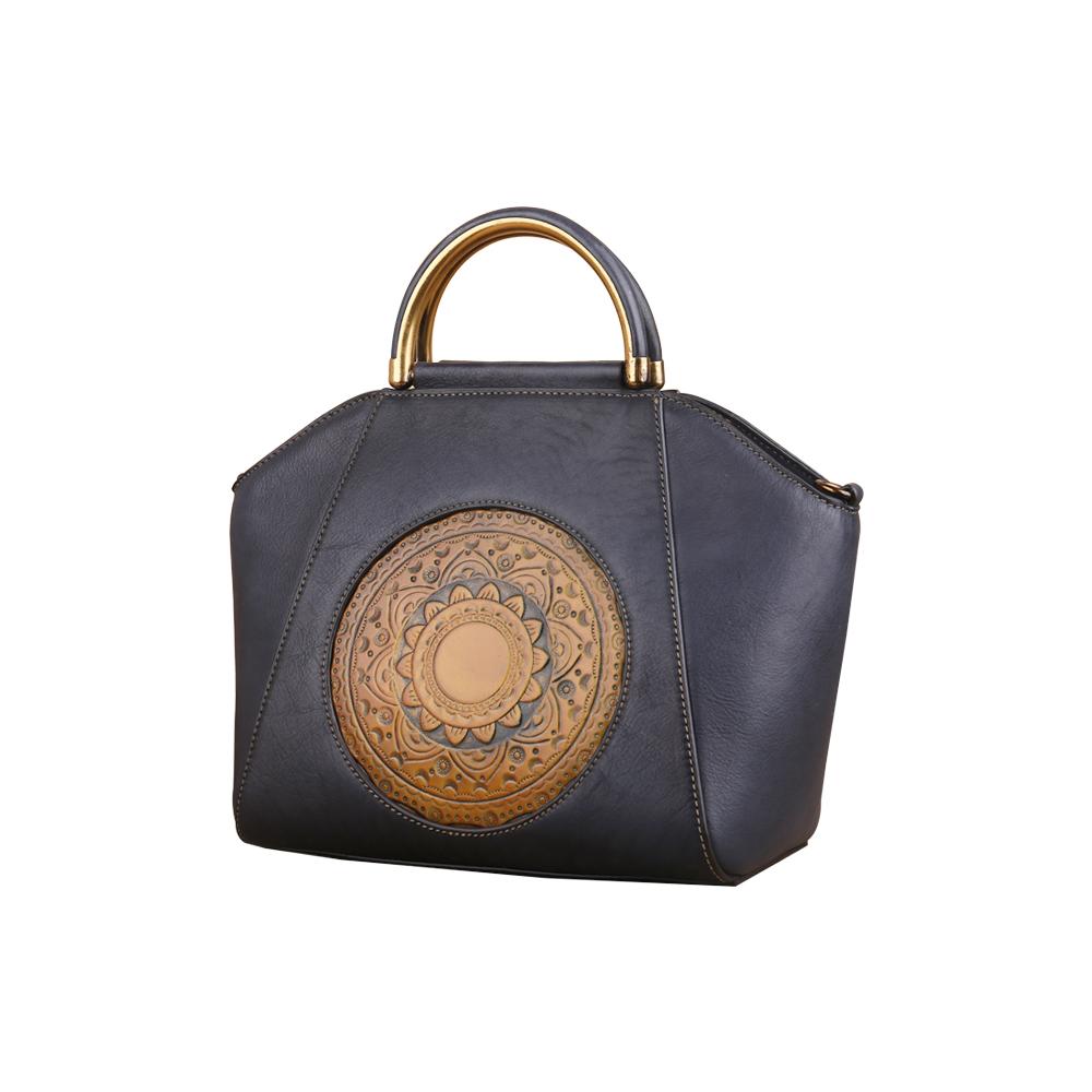Rossie Viren Women's Women Vintage Leather Handbag Shoulder Purse Satchel Tote Crossbody Bag
