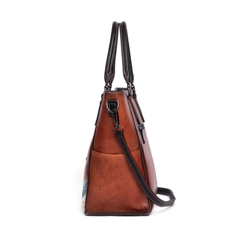 Rossie Viren Women's Womens shopper large vintage-leather tote