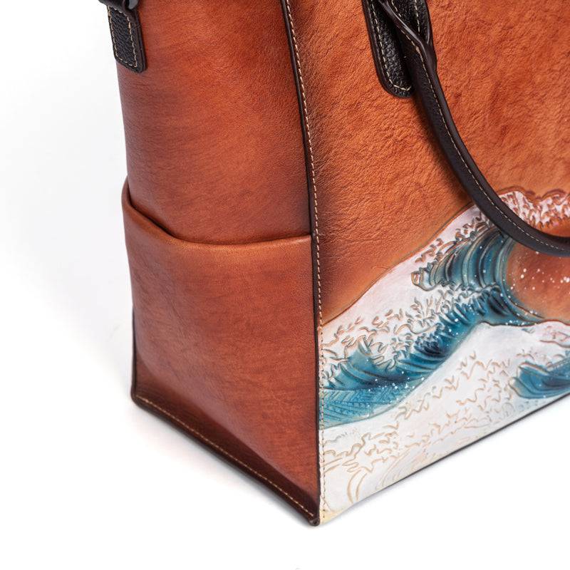 Rossie Viren Women's Womens shopper large vintage-leather tote