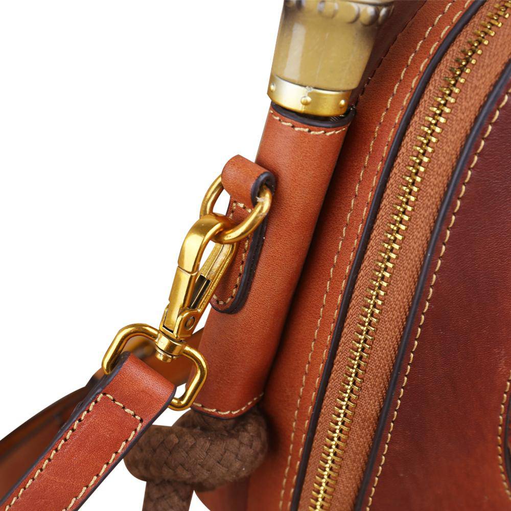 Rossie Viren Women's Womens Vintage Leather Top Handle Cross Body Messenger Bags