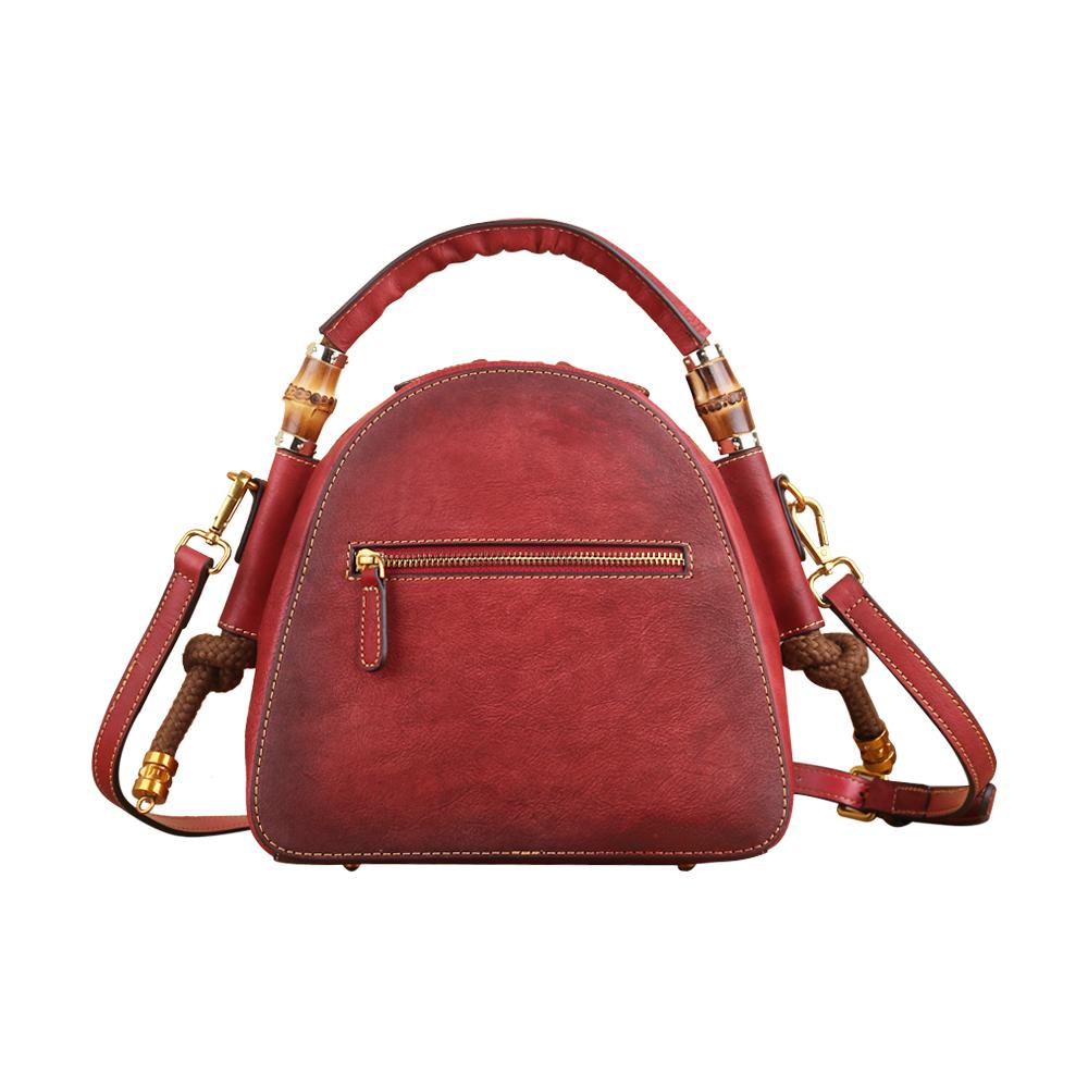 Rossie Viren Women's Womens Vintage Leather Top Handle Cross Body Messenger Bags