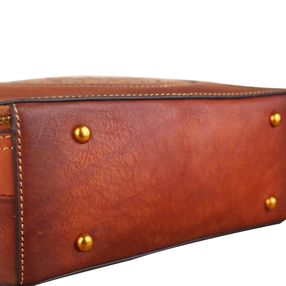 Rossie Viren Women's Womens Vintage Leather Top Handle Cross Body Messenger Bags