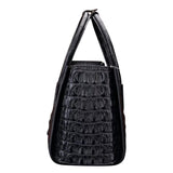 Crocodile Leather Large Tote Shoulder Handle Bag  |  Rossieviren