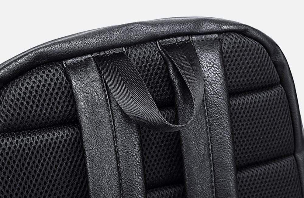 Rossie Viren large waterproof wheeled laptop backpack with pleated front zip pocket for travel and daily use.