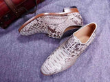 Men's Grand Cap Toe Shoes Genuine Python Leather